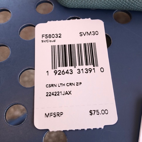 Coach Baby Blue Wristlet NEW $75 Wallet Cloud - Picture 3 of 6